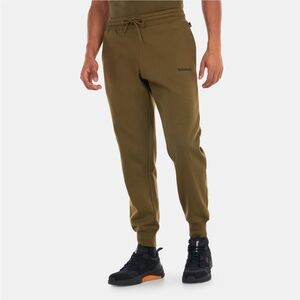 Timberland Logo Men’s Elastic Waist Cotton Blend Green Drawstring Joggers Size M